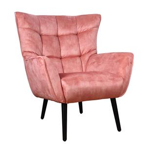PTMD Collection Kian Velvet Washed fauteuil light pink velvet