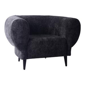 PTMD Collection Elefan Anthracite fauteuil round armrest