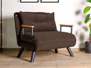 Mobistoxx Converteerbare fauteuil SANDERO 1 plaats stof bruin