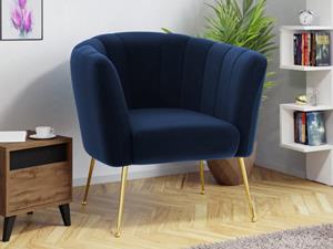 Mobistoxx Fauteuil GILARDI donkerblauw