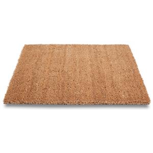 Sorex Set van 2x stuks bruine deurmatten/buitenmatten pvc/kokos 50 x 80 cm -