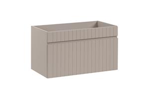 Comad Iconic Cashmere FSC onderkast met ribbelfront 80cm taupe