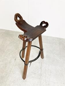 Whoppah Mid Century tripod bar stools Wood - Tweedehands