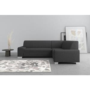 DOMO collection Ecksofa Anzio L-Form, Wahlweise mit Bettfunktion und Federkern