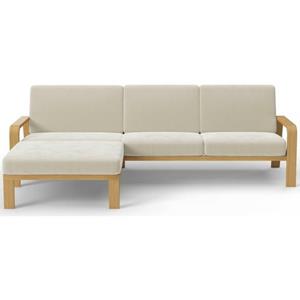 sit&more Ecksofa, mit Armlehnen aus massivem Buchenholz,verschieden Bezügen und Farben