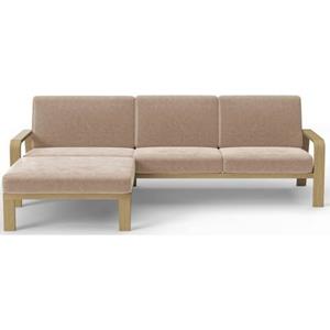 sit&more Ecksofa, mit Armlehnen aus massivem Buchenholz,verschieden Bezügen und Farben