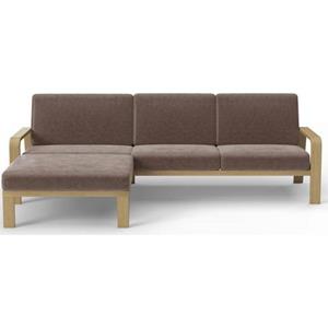 sit&more Ecksofa, mit Armlehnen aus massivem Buchenholz,verschieden Bezügen und Farben