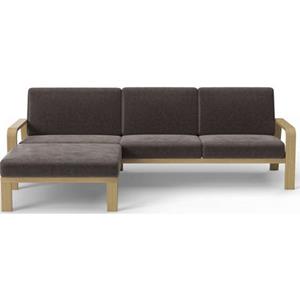 sit&more Ecksofa, mit Armlehnen aus massivem Buchenholz,verschieden Bezügen und Farben