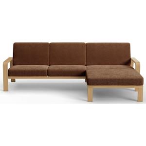 sit&more Ecksofa, mit Armlehnen aus massivem Buchenholz,verschieden Bezügen und Farben