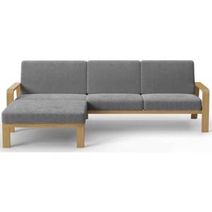 sit&more Ecksofa, mit Armlehnen aus massivem Buchenholz,verschieden Bezügen und Farben