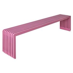 HKliving Slatted Bankje - Hot Pink