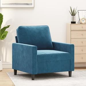 VidaXL Fauteuil Cathy velvet Blauw