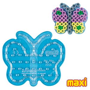 Hama 8225 - Stiftplatte, kleiner Schmetterling, Stiftplatte für 54 Maxi-Bügelperlen