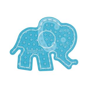 DAN Hama 8230 - Maxi Stiftplatte kleiner Elefant, transparent, 14x11,5cm, 1 Stück
