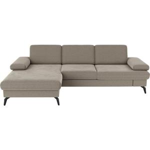 sit&more Ecksofa "Morris", wahlweise mit Bett,Bettkasten und Armteilverstellung