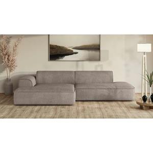 andas Ecksofa TORSTAD mit Keder, moderne Optik, Polsterecke, extra große Recamiere im loungigen Stil, in Bouclé und Cord