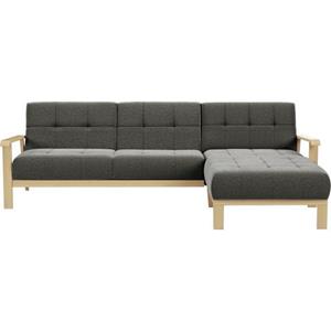 sit&more Ecksofa "Billund", Armlehnen aus Buchenholz in natur, verschiedene Bezüge und Farben