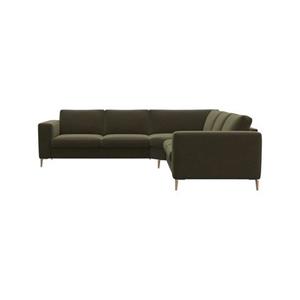 FLEXLUX Ecksofa "Fiore", breite Armlehnen, Kaltschaum, Füße Alu