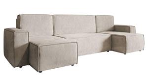 | U-förmiges Sofa Crusado mit Schlaffunktion Chenille