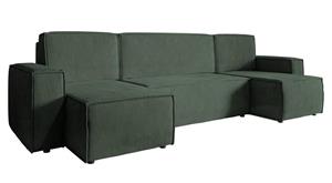 | U-förmiges Sofa Crusado mit Schlaffunktion Chenille