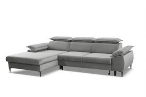 | Ecksofa mit Schlaffunktion Pietro links Samt