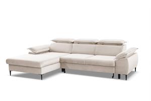 | Ecksofa mit Schlaffunktion Pietro links Samt