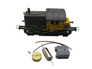 Crazytoys micromotor HR001F motor ombouwset voor Roco NS 200/300 Sik (New Model), u.a.