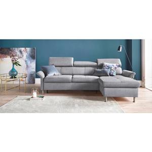 Exxpo - sofa fashion Hoekbank Maretto inclusief verstelbare hoofd- en rugleuning, naar keuze met slaapfunctie