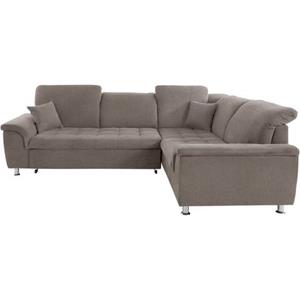 DOMO collection Ecksofa Franzi L-Form, wahlweise mit Kopfteilverstellung (dann Breite: 275 cm)