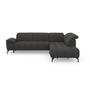 sit&more Ecksofa "Cool L-Form", wahlweise mit Kopfteilverstellung und Vorziehsitz motorisch