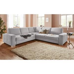 sit&more Ecksofa "Santorini L-Form", mit Federkern und Sitztiefenverstellung, wahlweise mit Bettfunktion