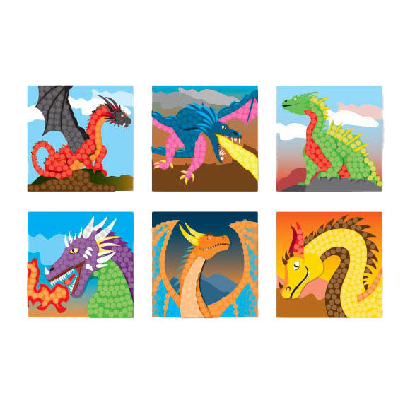 Loick Trade GmbH / PlayMais PlayMais Card Set MOSAIC Fantasy Dragon