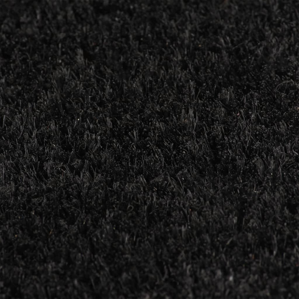 Fußmatte Fußmatte Schwarz 40x60 cm Kokosfaser Getuftet, vidaXL, Rechteckig