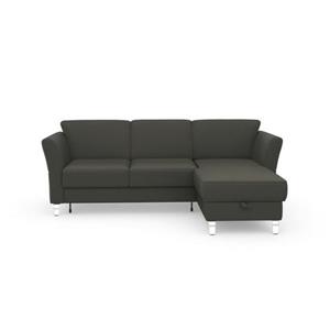 sit&more Ecksofa "Visby L-Form", wahlweise mit Bettfunktion und Bettkasten, frei im Raum stellbar