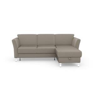 sit&more Ecksofa "Visby L-Form", wahlweise mit Bettfunktion und Bettkasten, frei im Raum stellbar