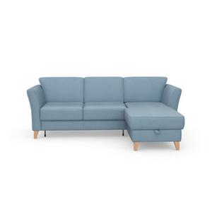 sit&more Ecksofa Visby L-Form, Wahlweise mit Bettfunktion und Bettkasten, frei im Raum stellbar