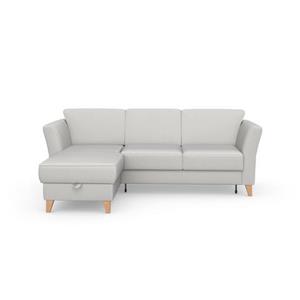 sit&more Ecksofa "Visby L-Form", Wahlweise mit Bettfunktion und Bettkasten, frei im Raum stellbar