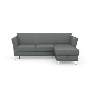 sit&more Ecksofa "Visby L-Form", wahlweise mit Bettfunktion und Bettkasten, frei im Raum stellbar