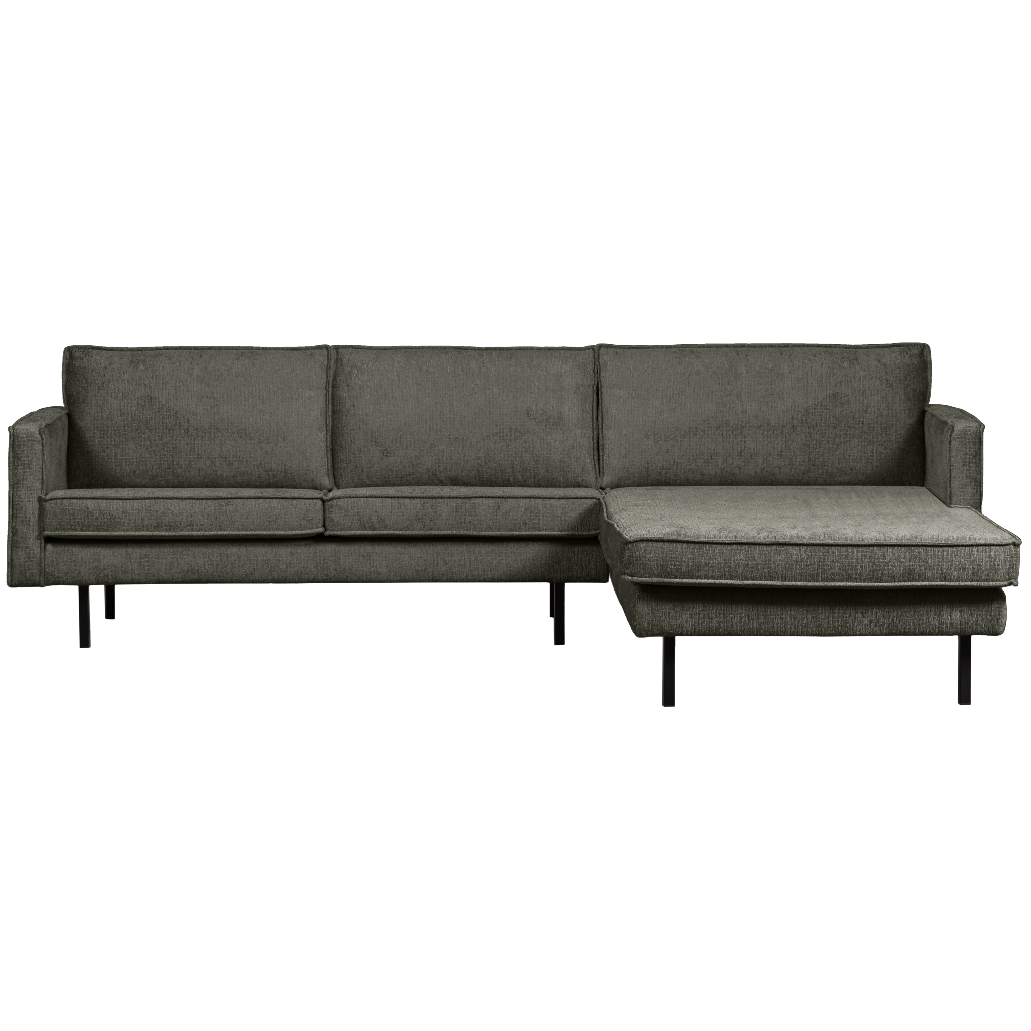 BePureHome RODEO CHAISE LONGUE RECHTS STRUCTURE VELVET FROST