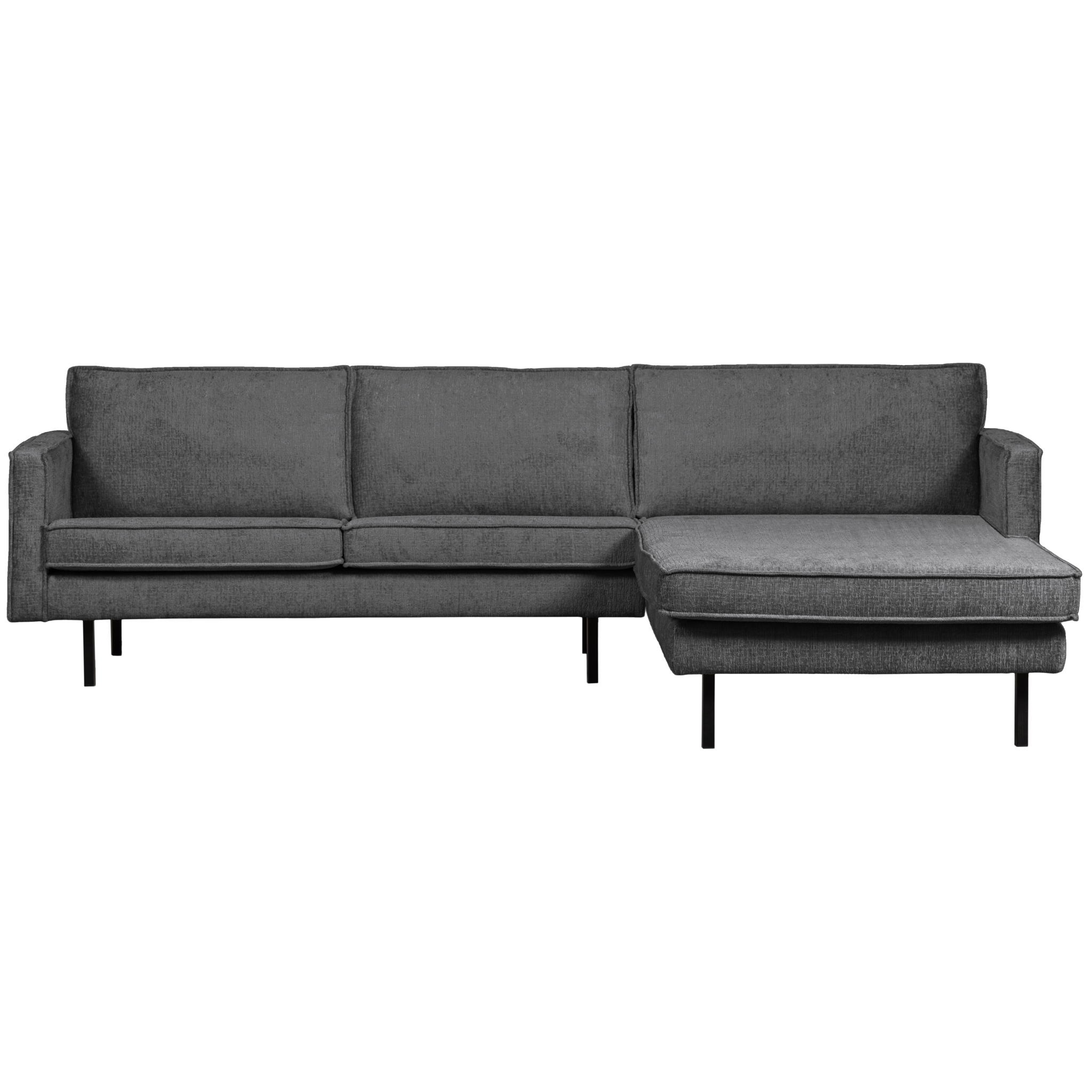 BePureHome RODEO CHAISE LONGUE RECHTS STRUCTURE VELVET MOUNTAIN
