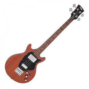 Vintage REVO Callan Short Scale Bass Guitar Mahogany