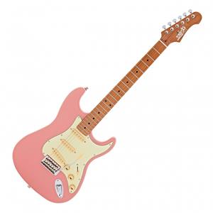 JET Guitars JS-300 Roasted Maple Burgundy Pink