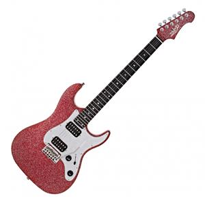 JET Guitars JS-500 Ebony Red Sparkle