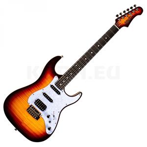 JET Guitars JS-600 Ebony Brown Sunburst