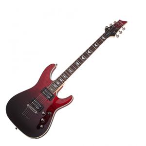 Schecter Omen Extreme-6 Black Red Fade