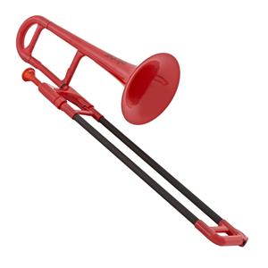 PBone music pBone Mini Kunststof Trombone Rood