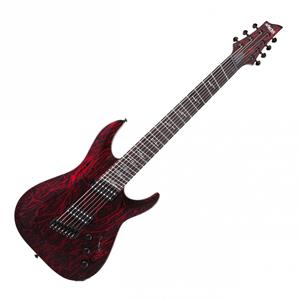 Schecter C-7 MS Silver Mountain Blood Moon