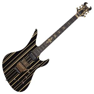 Schecter Synyster Custom-S Gloss Black w/Gold Stripes