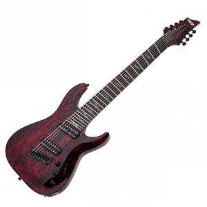 Schecter C-8 MS Silver Mountain Blood Moon