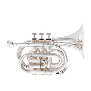 Stagg Levante by  Pocket Trumpet Silver Plate